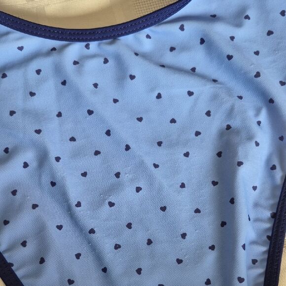 Forever 21 Blue Heart One Piece Swim Wear Medium - Picture 10 of 16